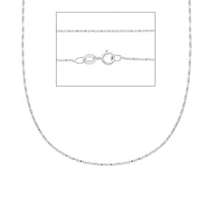 Halskette in 18 Karat Weissgold, ca. 1.70 Gramm - MVF045BB