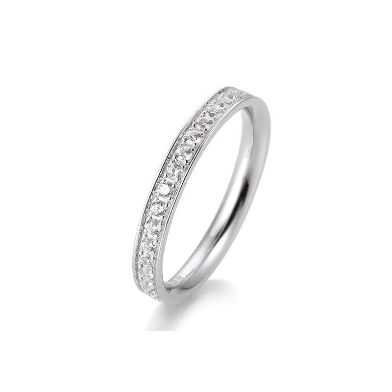 Breuning 18 Karat Gold Memoire Ring mit 20 Diamanten 0.40 ct. - 41/05659