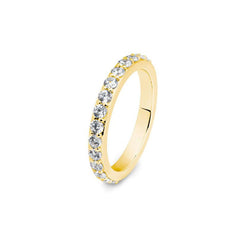 Breuning 18 Karat Gold Memoire Ring mit 13 Diamanten 0.65 ct. - 41/06130