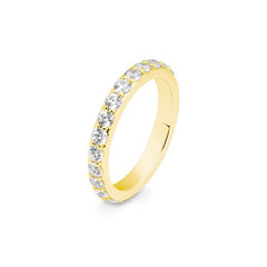 Breuning 18 Karat Gold Memoire Ring mit 11 Diamanten 0. 78 ct. - 41/06132