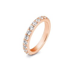 Breuning 18 Karat Gold Memoire Ring mit 11 Diamanten 0. 91 ct. - 41/06134