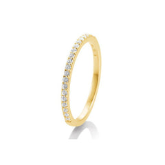 Breuning 18 Karat Gold Memoire Ring mit 26 Diamanten 0.26 ct. - 41/85902
