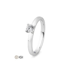 Breuning 18 Karat Gold Verlobungsring 4er Krappe mit Diamant - 41/05991