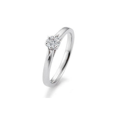 Breuning 18 Karat Gold Verlobungsring Flower mit Diamanten - 41/05716