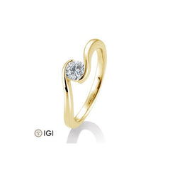 Breuning 18 Karat Gold Verlobungsring mit Diamant - 41/85945