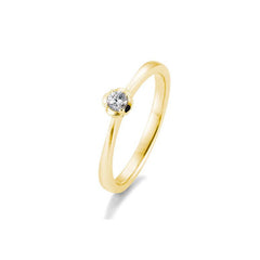 Breuning 18 Karat Gold Verlobungsring Rose mit Diamant - 41/05951