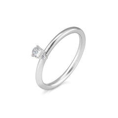 Breuning 18 Karat Gold Verlobungsring Tropfen mit Diamant - 41/06266