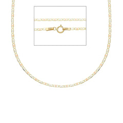18 Karat Goldkette Dreifarbig- 45 cm