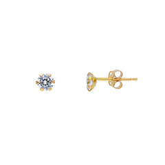 Boucles d'oreilles en or 18 carats - 5 mm