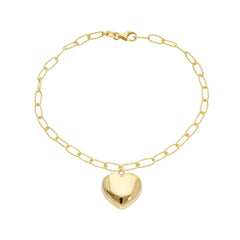 Bracelet coeur en or 18 carats