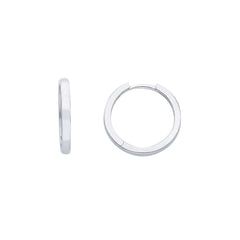 18 Karat Weissgold Creolen