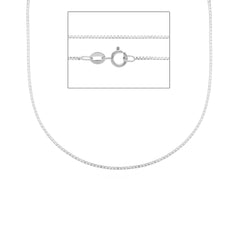 Collier en or blanc 18 carats - MVA058BB