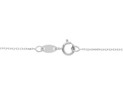 Collier coeur en or blanc 18 carats