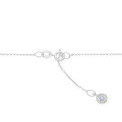 Collier coeur en or blanc 18 carats