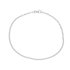 Bracelet classique en or blanc 18 carats - 19 cm