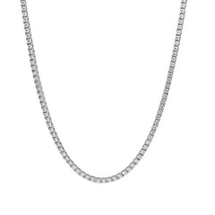 Collier tennis en or blanc 18 carats