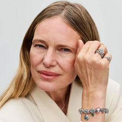 Pandora Ring für Damen: Blühende Rose - Klar, Sterling-Silber