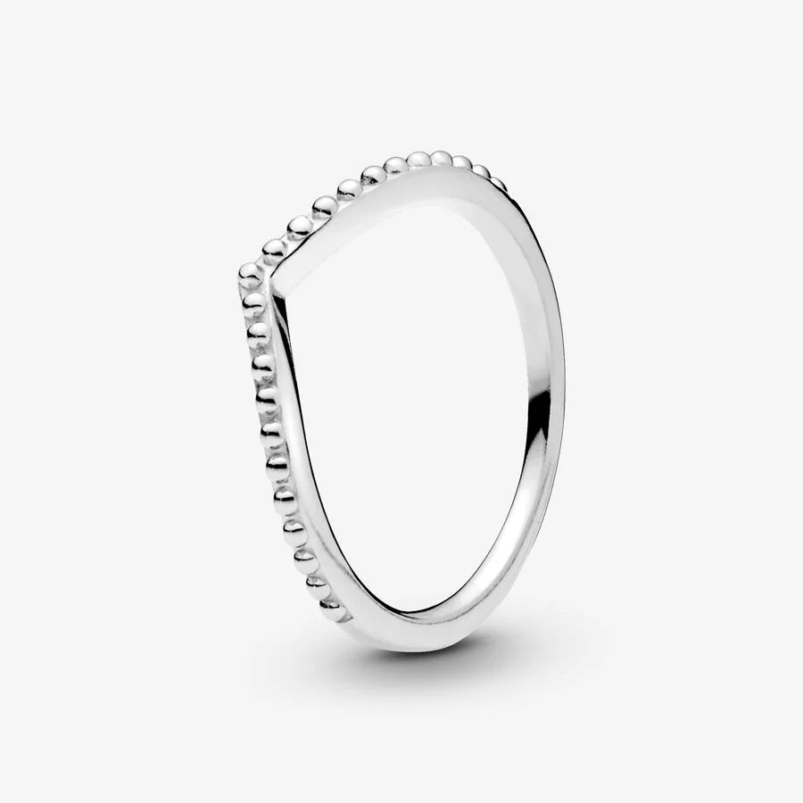 Pandora Damenring - Metallperlen Wishbone Ring - 196315