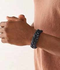 Fossil Herrenarmband Leder geflochten - JF04406040