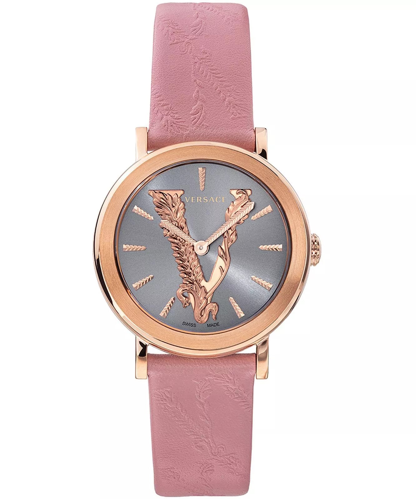 Versace Virtus Damenuhr in Rosa & Grau - VEHC00319