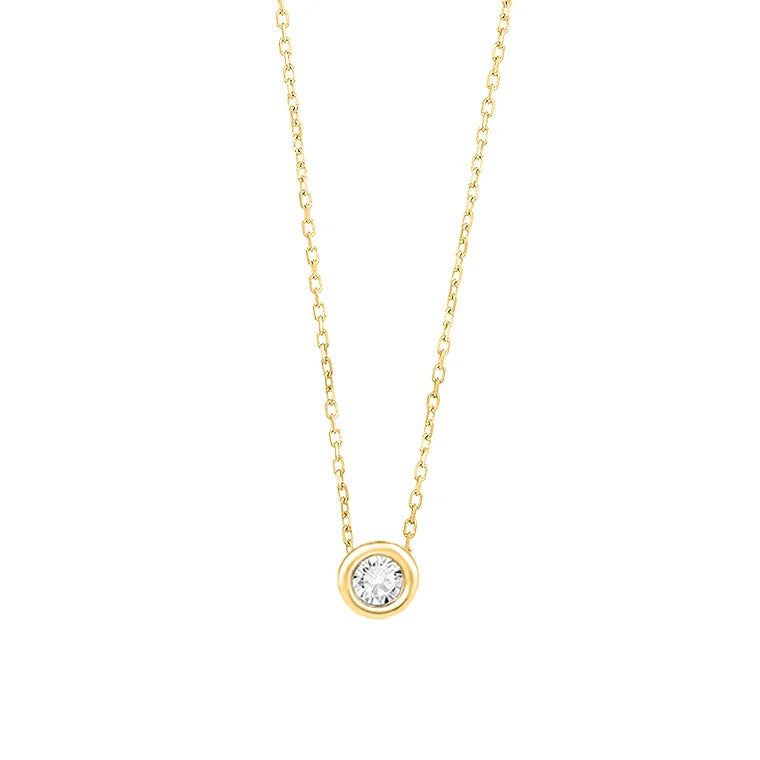 Facet Classic Express Eye Clean Gold Halskette