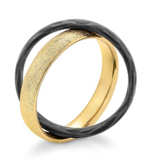 Breuning Trauringe Tenere mit Carbon - 48/06755 & 48/06756