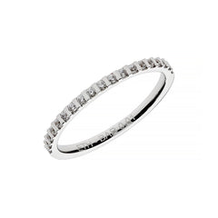 Gold Halb-Memoire Ring mit 19 Gefassten Diamanten - ETH BAR 001