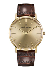 Claude Bernard Slim Line Herren Goldfarben 41 mm