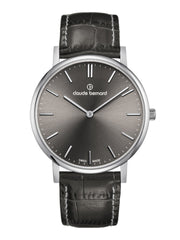 Claude Bernard Slim Line Herren Grau 41 mm