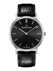 Claude Bernard Slim Line Herren Schwarz 41 mm