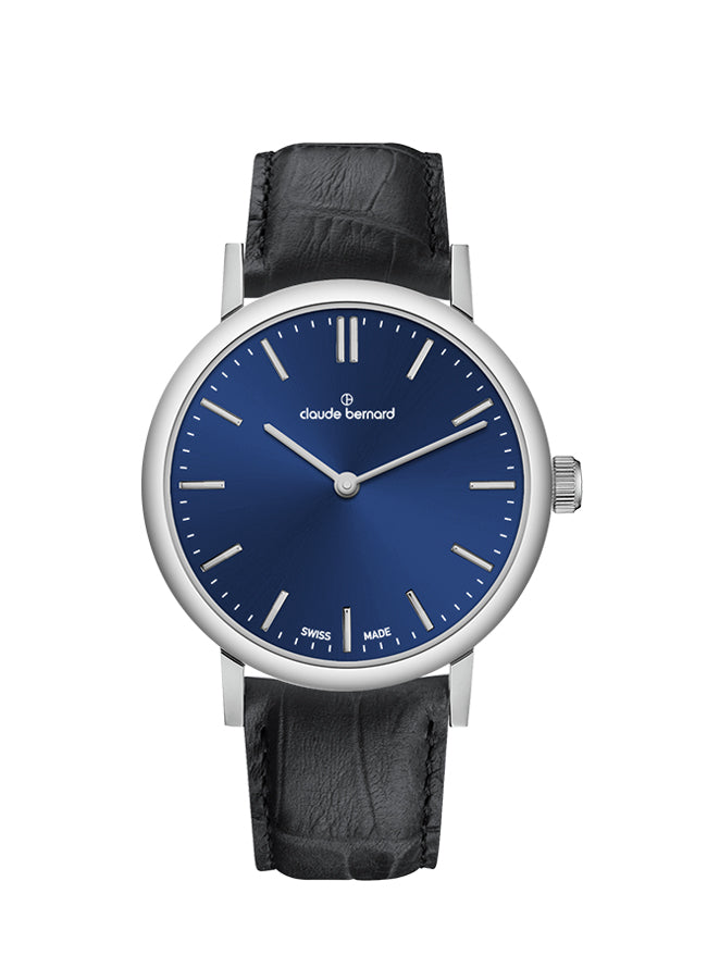 Claude Bernard Slim Line Damen Blau 32 mm