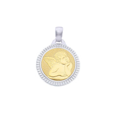 Pendentif religieux en or 18 carats - 750 bicolore - 228683