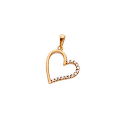 Pendentif coeur en or 18 carats - 750
