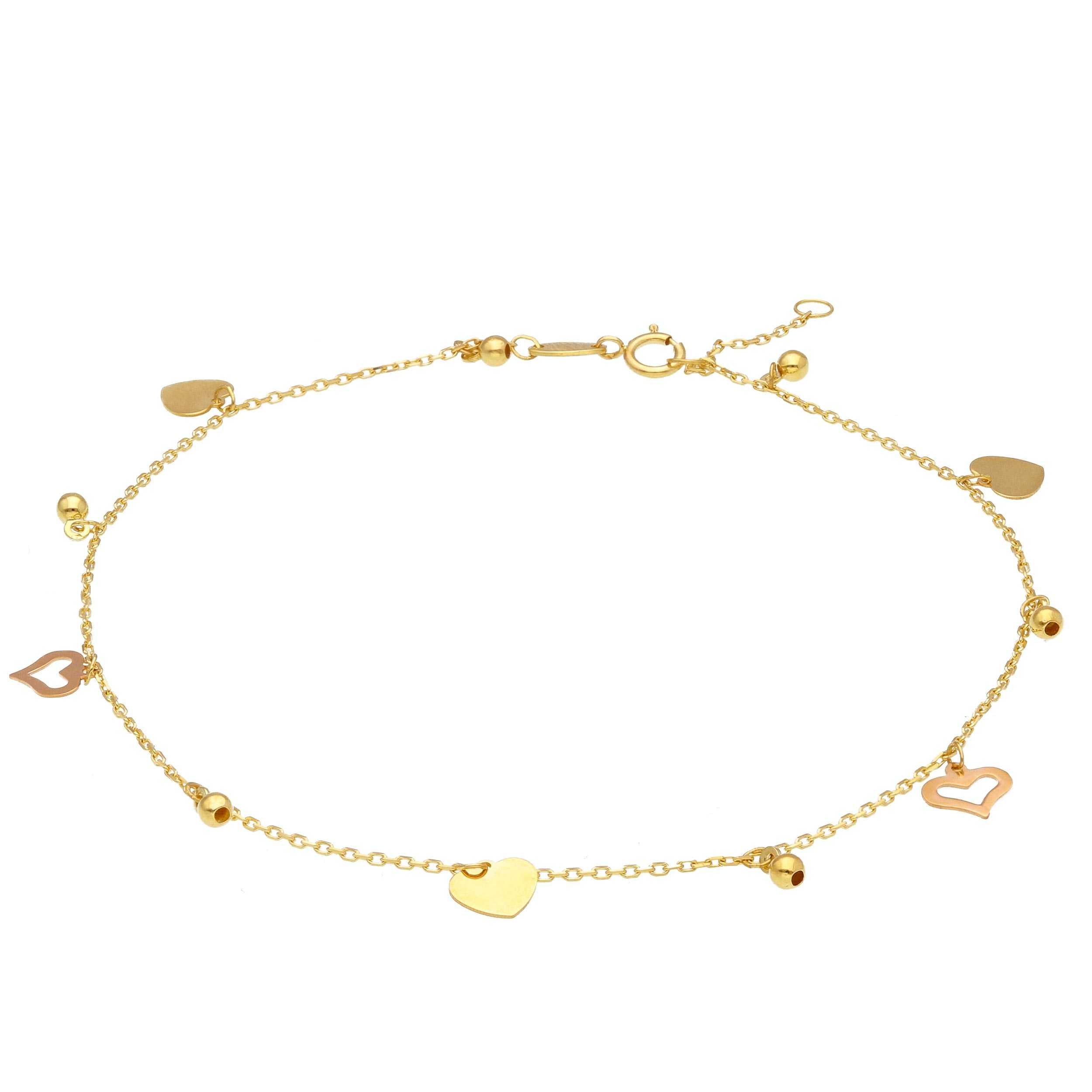 18-karat-gold-fusskette-mit-herzanhaengern