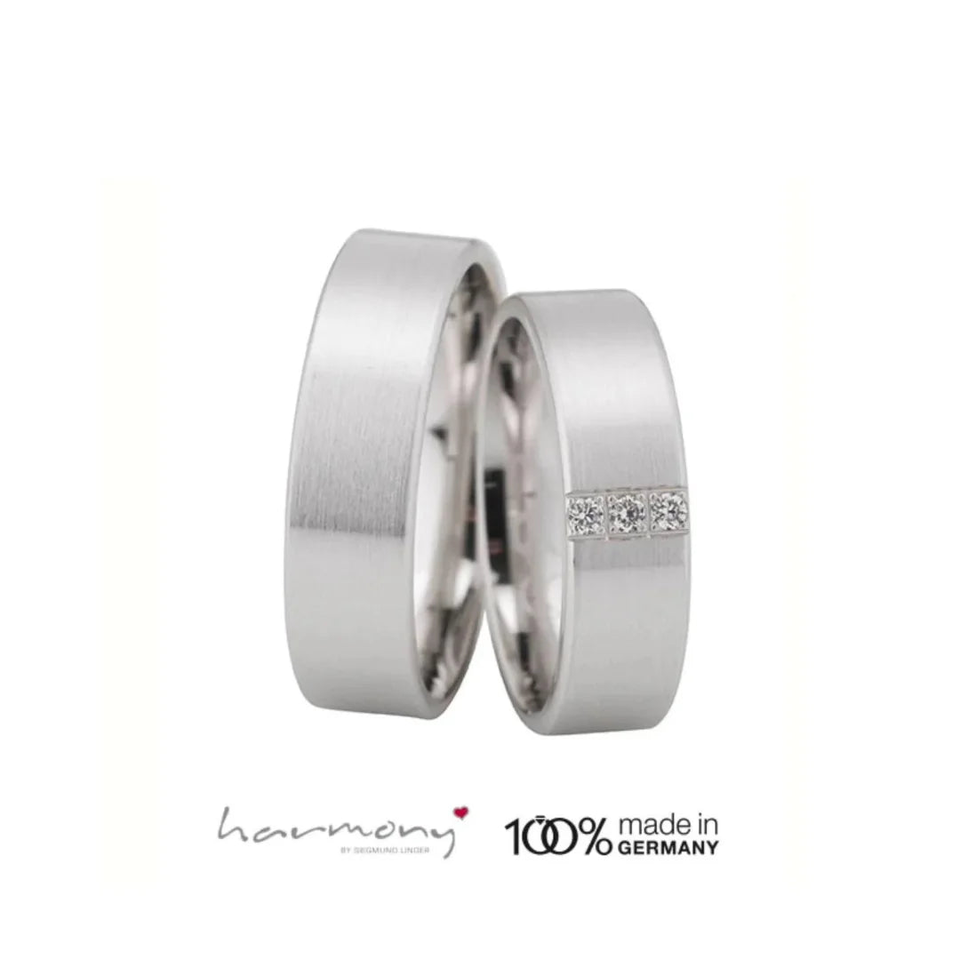 Gold Trauringe in Weissgold, Gelbgold und Roségold mit Brillant