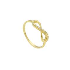 Bague infini en or 18 carats - 750