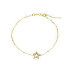 Bracelet étoile en or 18 carats - 750