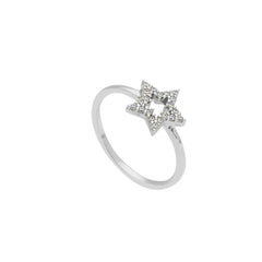 Bague étoile en or 18 carats - 750