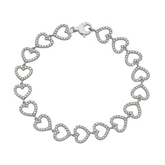 Bracelet coeur en or 18 carats - 750