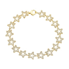 Bracelet étoile en or 18 carats - 750