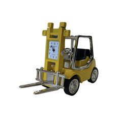 Miniaturuhr Gelber Gabelstapler: Quarz, 9×5 cm