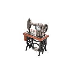 Miniaturuhr Nähmaschine: Quarz, 10×5 cm