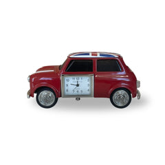 Miniaturuhr Mini Londonstyle in Rot: Quarz, 4.5×9.7 cm