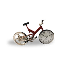 Miniaturuhr Sportvelo in Rot: Quarz, 6.5×9.5 cm