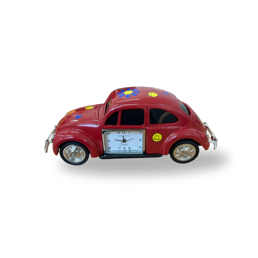 Miniaturuhr Beetle in Rot - Quartz, 4 × 10 cm