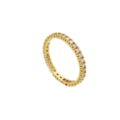 18 Karat Gold - 750 Memorie Ring mit Zirkonia
