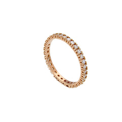 18 Karat Gold - 750 Memorie Ring mit Zirkonia