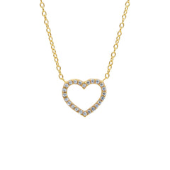 Collier coeur en or 18 carats - 750