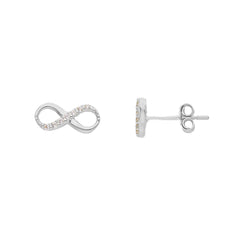 Boucles d'oreilles infinies en or 18 carats - 750