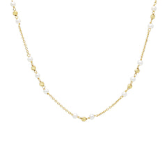 18 Karat Gold - 750 Süsswasserperlen Halskette - 267289